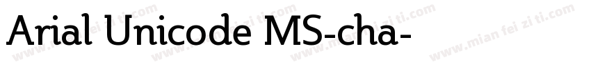 Arial Unicode MS-cha字体转换